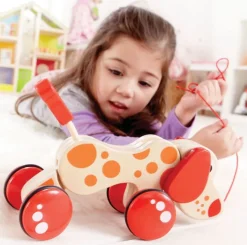 Hape Toys Cachorro El Perro De Tiro - ^ Juguetes Que Tiran Y Empujan