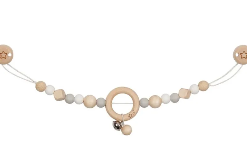 Goki Cadenita De Cochecito Estrella Gris Blanco - ^ Accesorios Para Cochecitos