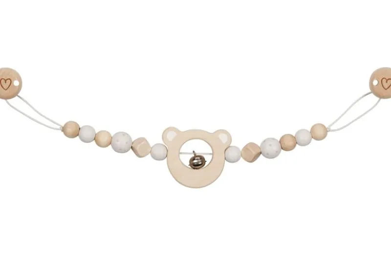 Goki Cadenita De Cochecito Oso Blanco - ^ Accesorios Para Cochecitos