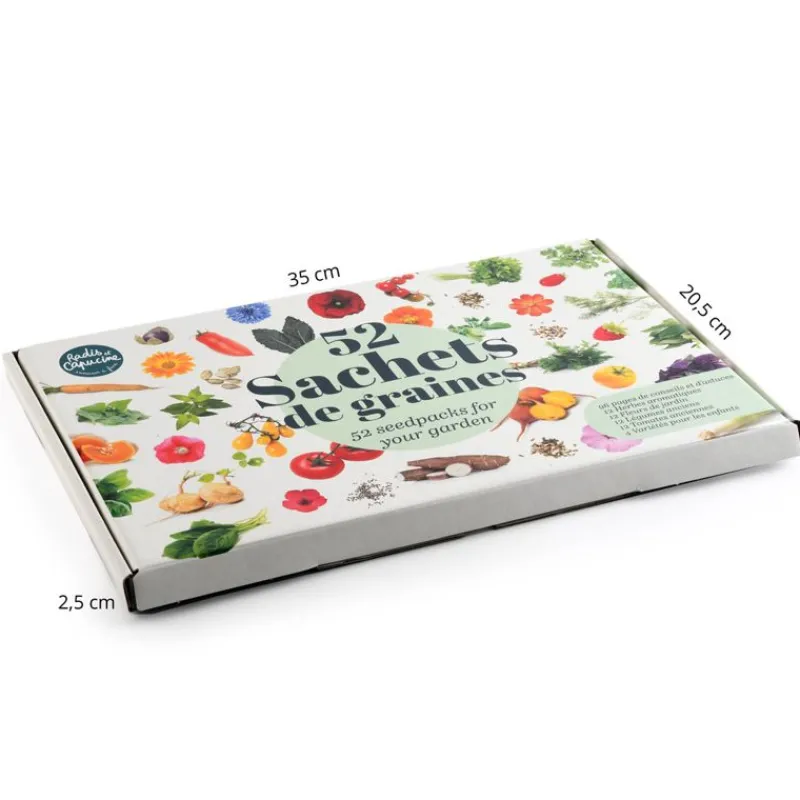 Radis et Capucine Caja 52 Paquetes De Semillas - ^ Juegos De Exterior Y Herramientas De Jardín