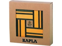 Kapla Caja De 40 Cartones Verdes Y Amarillos Con Libro - ^ Tablas De Madera