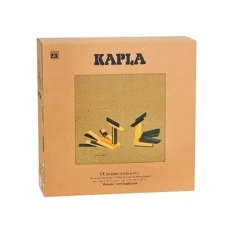 Kapla Caja De 40 Cartones Verdes Y Amarillos Con Libro - ^ Tablas De Madera