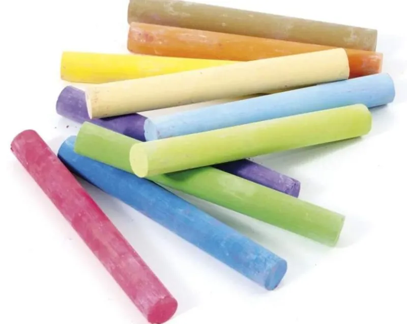 Jeujura Caja De 10 Tizas De Colores - ^ Cuadros, Caballetes...
