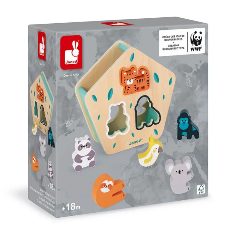 Janod Caja De Formas Animales De Madera - ^ Cajas De Forma