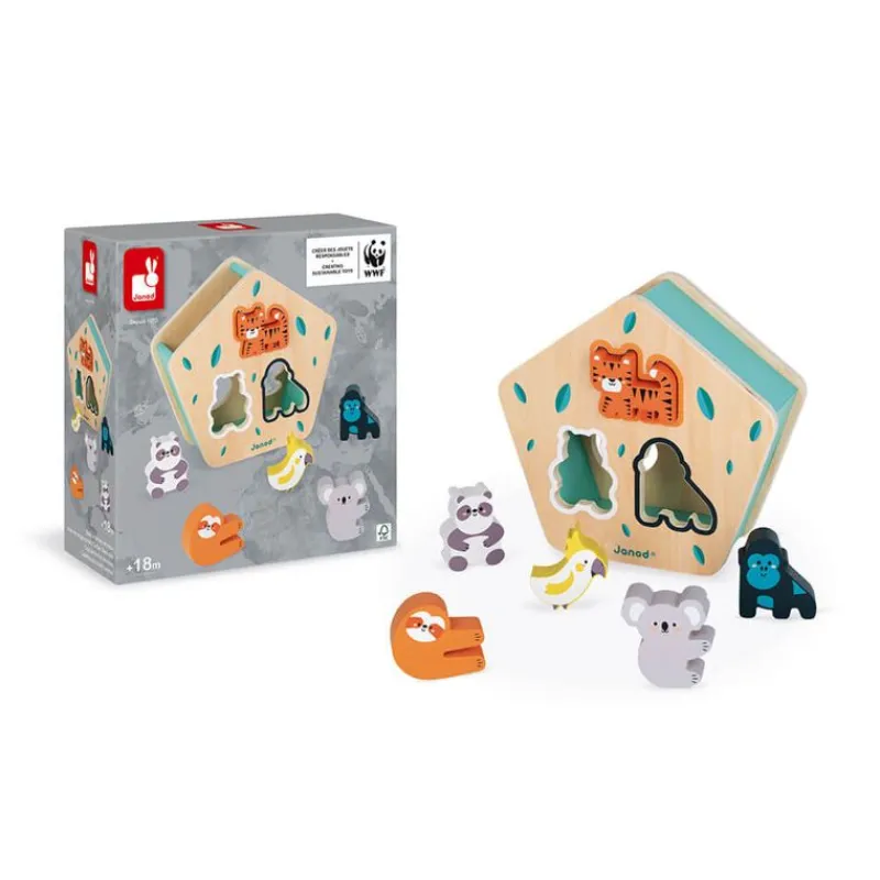 Janod Caja De Formas Animales De Madera - ^ Cajas De Forma
