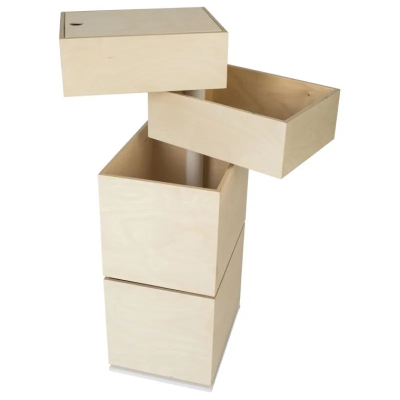 In2wood Caja De Juguetes De Carrusel - 4 Cajas - ^ Cajas De Juguetes Y Muebles De Almacenamiento