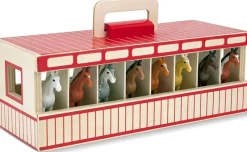 Melissa & Doug Cajas Para Caballos Transportables De Gran Tamano - ^ Granja, Safari Y Caballos