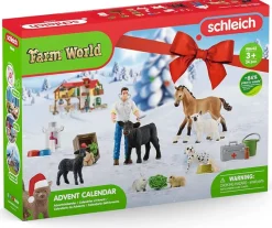 Schleich Calendario De Adviento Farm World - Multicolor - ^ Granja, Safari Y Caballos