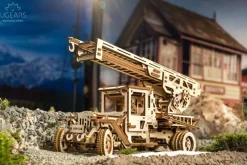 Ugears Camion De Bomberos Modelo Mecanico - ^ Descubrimiento De La Ciencia