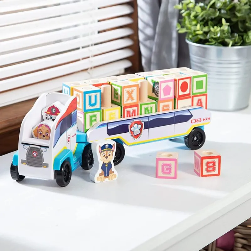 Melissa & Doug Camion De La Patrulla Canina De Madera - ^ Aprender Divirtiéndose
