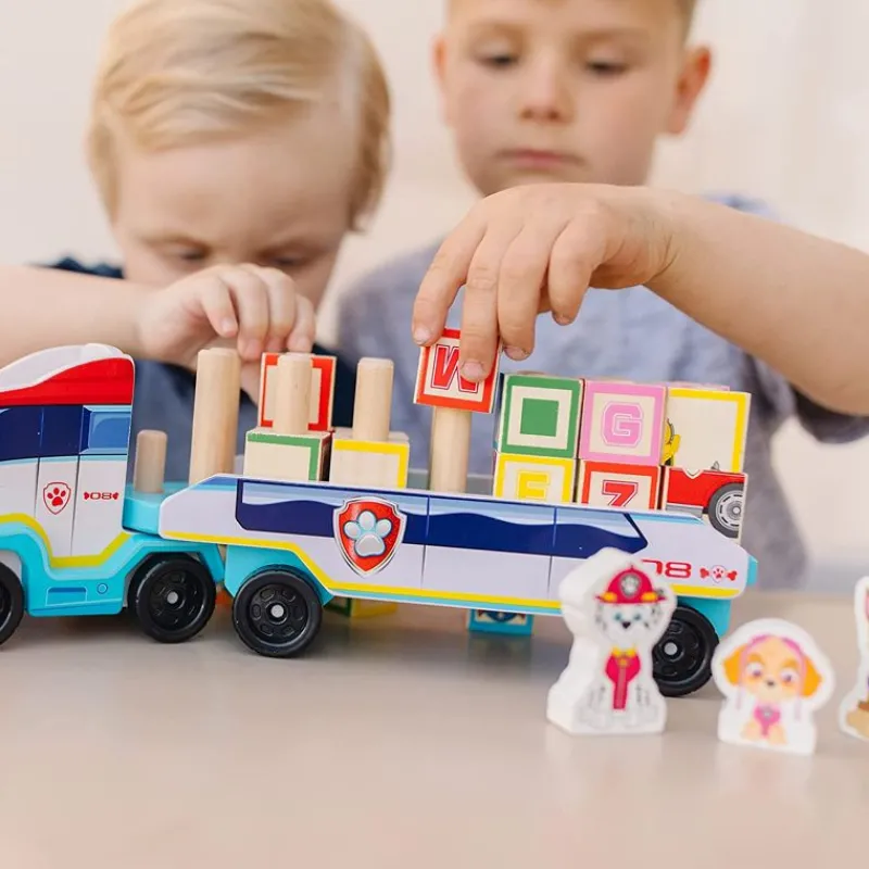 Melissa & Doug Camion De La Patrulla Canina De Madera - ^ Aprender Divirtiéndose