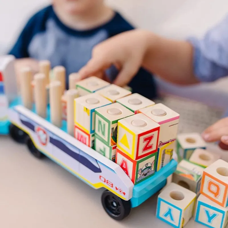 Melissa & Doug Camion De La Patrulla Canina De Madera - ^ Aprender Divirtiéndose