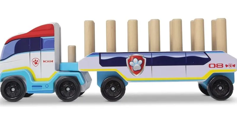 Melissa & Doug Camion De La Patrulla Canina De Madera - ^ Aprender Divirtiéndose