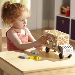 Melissa & Doug Camion De Rescate De Animales Safari - ^ Cajas De Forma