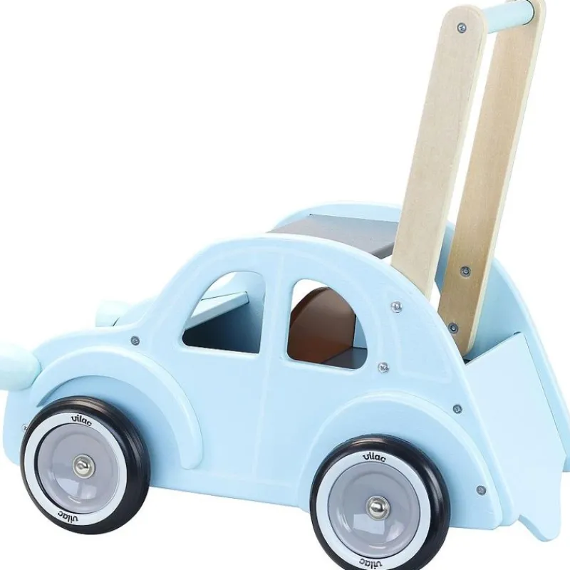 Vilac Carrito Andador Citroen 2Cv De Madera Azul - ^ Carros De Paseo