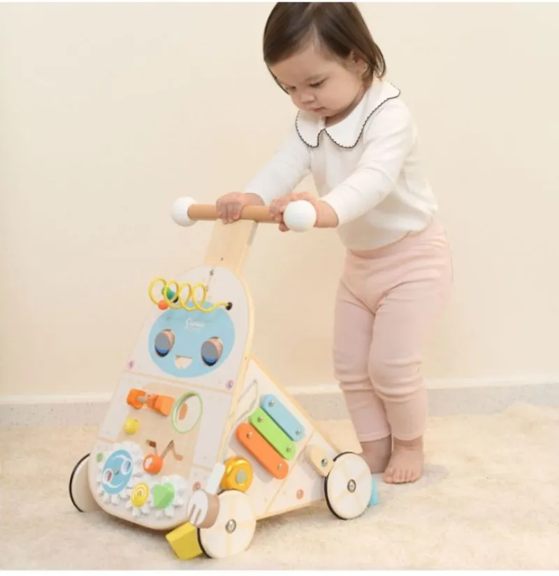 Classic World Carrito Andador Multiactividades De Madera Robot - ^ Carros De Paseo