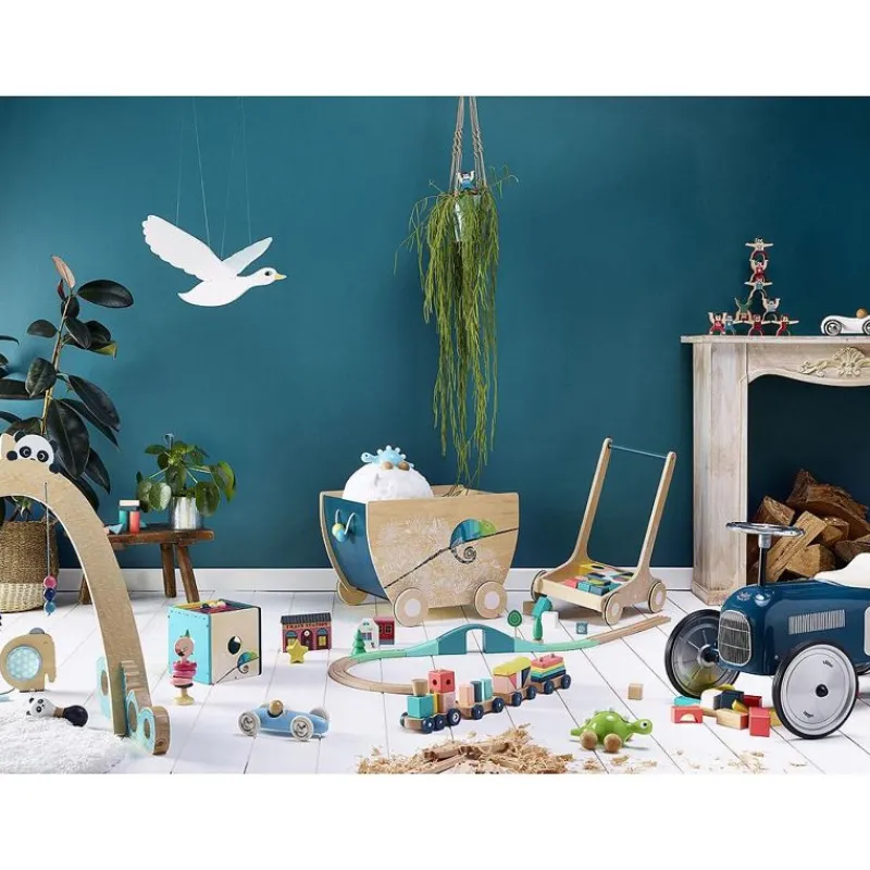 Vilac Carrito De Juguete Bajo El Toldo - ^ Cajas De Juguetes Y Muebles De Almacenamiento