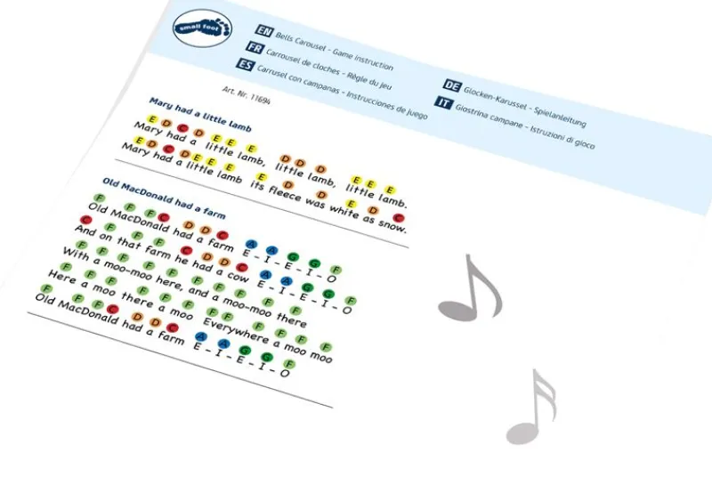 Small foot company Carrusel Con Campanas - ^ Instrumentos Músicales