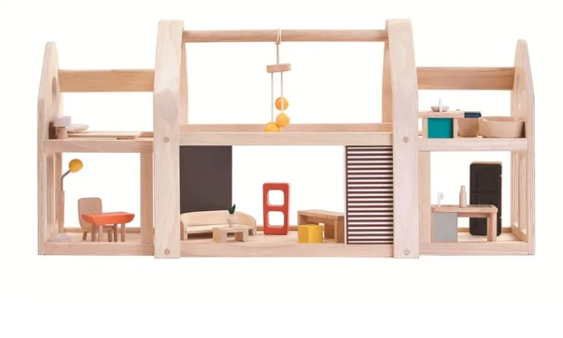 Plan Toys Casa Amueblada 3 En 1 - ^ Casas De Muñecas