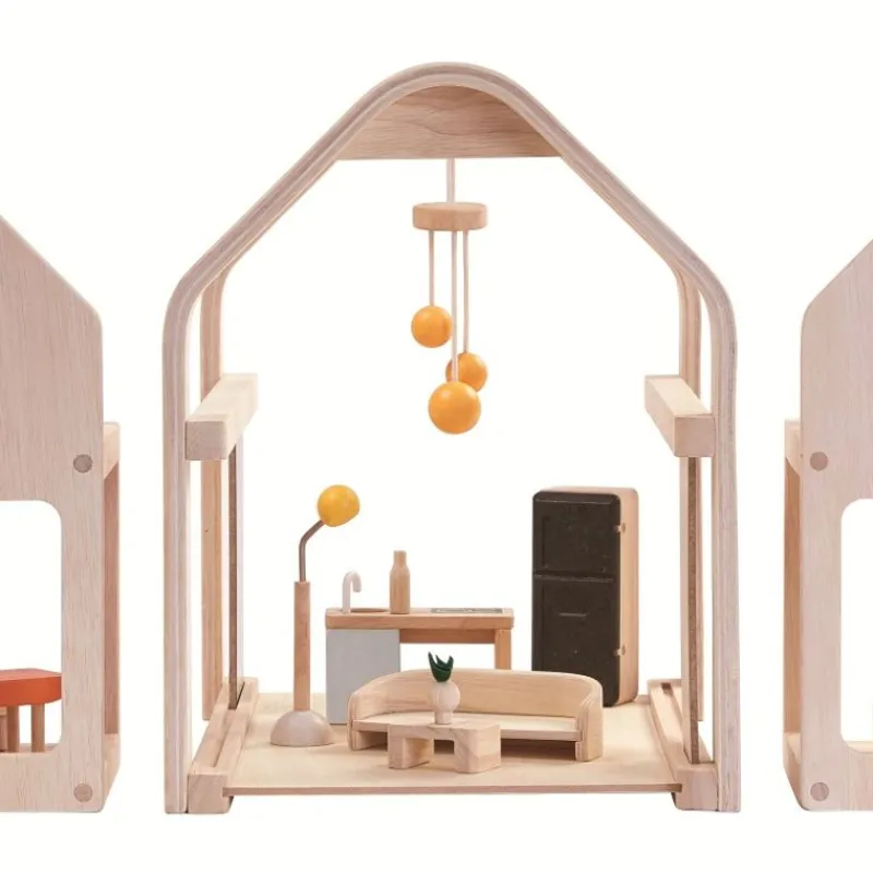 Plan Toys Casa Amueblada 3 En 1 - ^ Casas De Muñecas