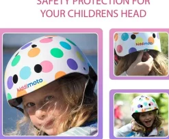 Kiddimoto Casque Pastel Dotty Medium - ^ Cascos Y Guantes