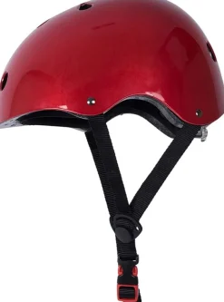 Kiddimoto Casque Rojo Metalico Medium - ^ Cascos Y Guantes