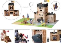 Jeujura Castillo Fortificado Y Catapulta 270 Piezas - ^ Chalets Y Casas De Madera De Jeujura