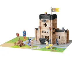 Jeujura Castillo Fortificado Y Catapulta 270 Piezas - ^ Chalets Y Casas De Madera De Jeujura