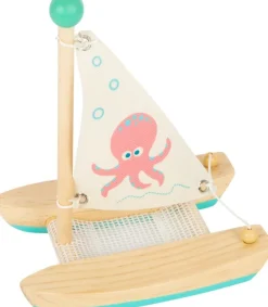 Small foot company Catamaran De Madera Para El Baño - ^ Barcos, Juguetes Para El Agua Y La Playa