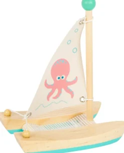 Small foot company Catamaran De Madera Para El Baño - ^ Barcos, Juguetes Para El Agua Y La Playa