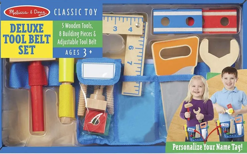 Melissa & Doug Cinturon De Herramientas De Bricolaje - ^ Otros Juegos De Construcción
