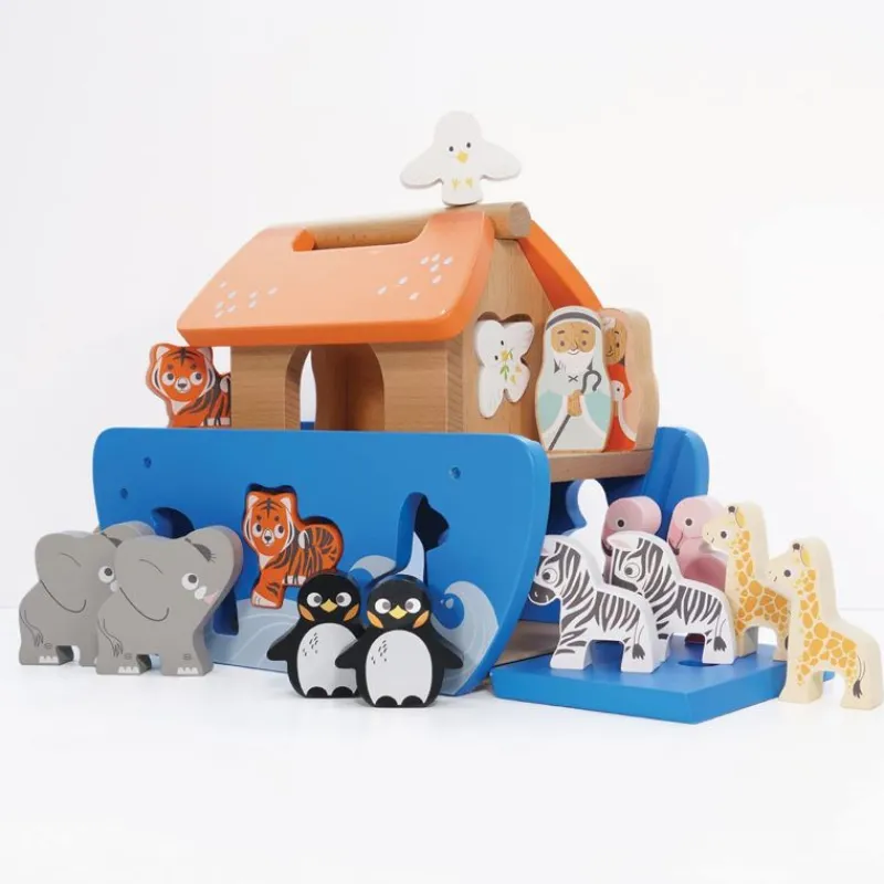 Le Toy Van Clasificador De Formas Arca De Noe - ^ Granja, Safari Y Caballos