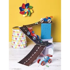 Vilac Coche De Carreras Rojo Y Azul - ^ Juguetes Que Tiran Y Empujan