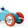 Vilac Coche De Carreras Turquesa Y Rojo - ^ Juguetes Que Tiran Y Empujan