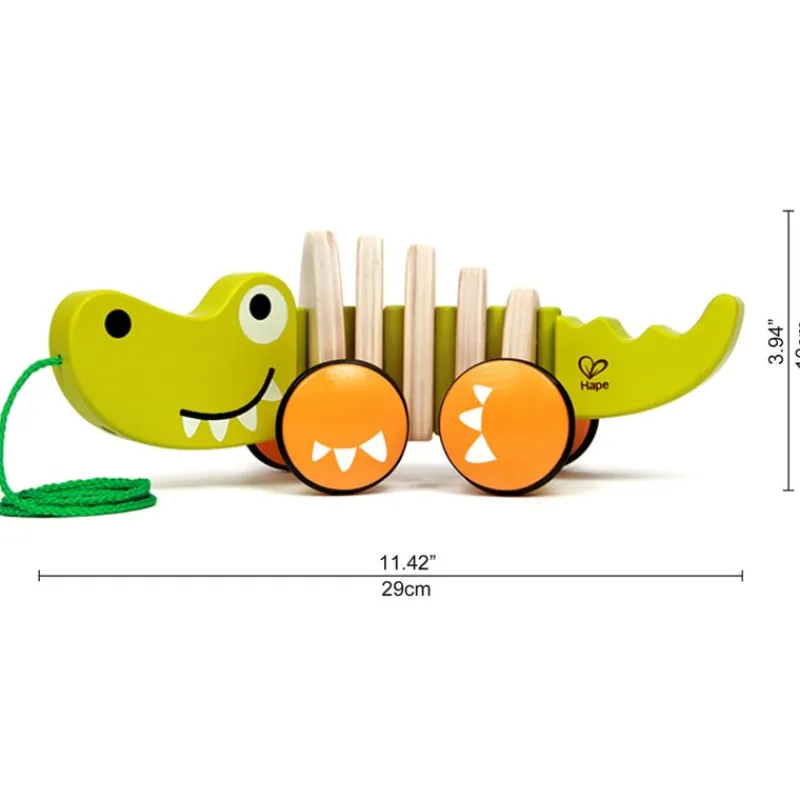 Hape Toys Cocodrilo De Arrastre - ^ Juguetes Que Tiran Y Empujan
