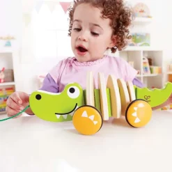 Hape Toys Cocodrilo De Arrastre - ^ Juguetes Que Tiran Y Empujan