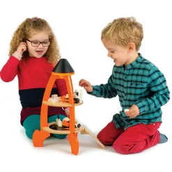 Tender Leaf Toys Cohete Espacial - ^ Grúas, Tractores, Aviones...
