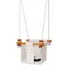 Solvej Swings Columpio De Madera Y Tela Para Bebes Blanco - ^ Muebles De Jardín, Columpios