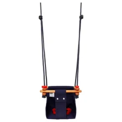 Solvej Swings Columpio De Madera Y Tela Azul - ^ Muebles De Jardín, Columpios