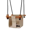 Solvej Swings Columpio De Madera Y Tela Para Bebes Beige - ^ Muebles De Jardín, Columpios