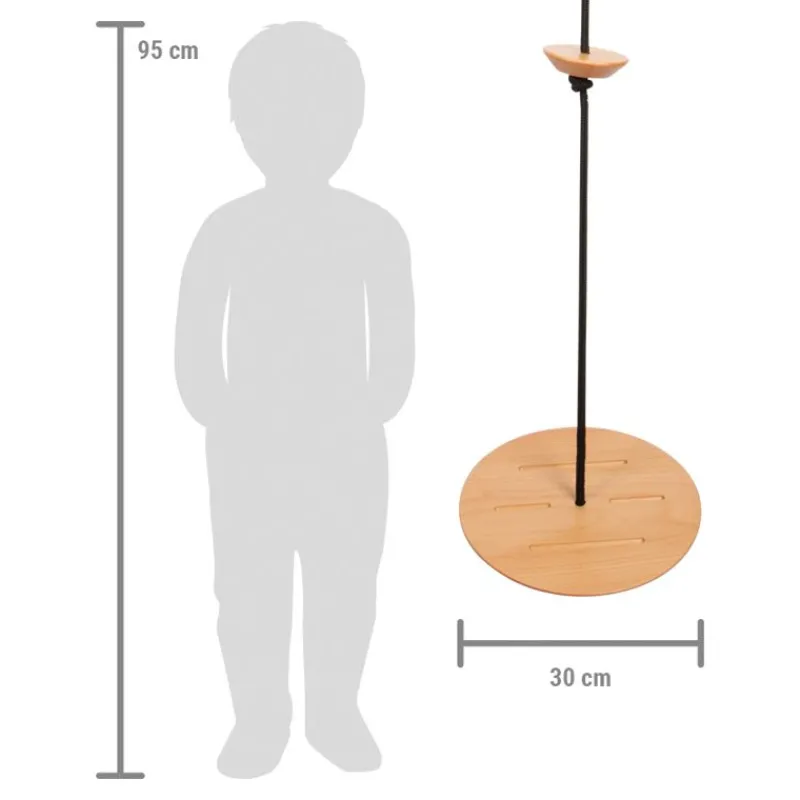 Small foot company Columpio De Plato Con Cuerda Para Escalar - ^ Muebles De Jardín, Columpios