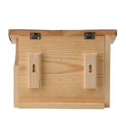 Esschert Design Comedero Doble De Madera Para Ardillas - ^ Cajas Nido Y Comederos Para Animales