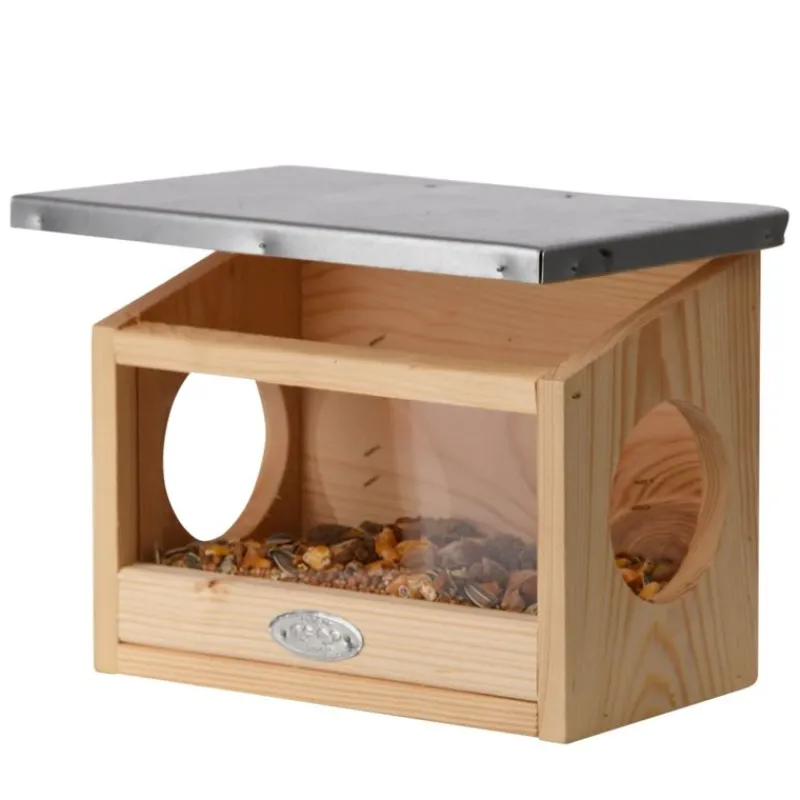 Esschert Design Comedero Para Ardillas Con Doble Entrada - ^ Cajas Nido Y Comederos Para Animales