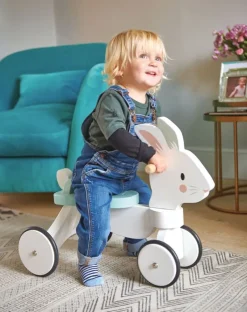 Tender Leaf Toys Correpasillos Conejo De Madera - ^ Transportistas
