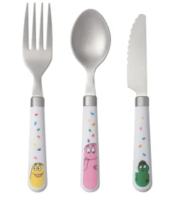 Petit Jour Cubiertos De Aprendizaje Barbapapa Blanco - - Juguetes De Madera^ Una Mesa