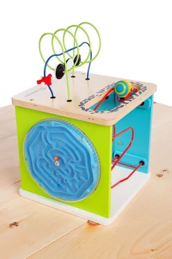 Hape Toys Cubo De Actividades De La Estacion De La Innovacion - ^ Juguetes Para El Aprendizaje Temprano Y La Motricidad