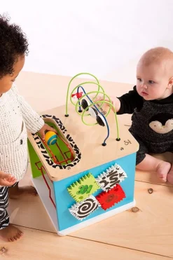 Hape Toys Cubo De Actividades De La Estacion De La Innovacion - ^ Juguetes Para El Aprendizaje Temprano Y La Motricidad
