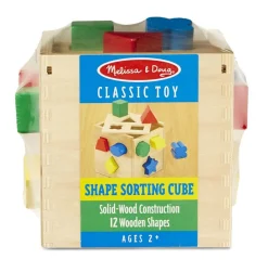 Melissa & Doug Cubo De Clasificacion De Formas - ^ Cajas De Forma