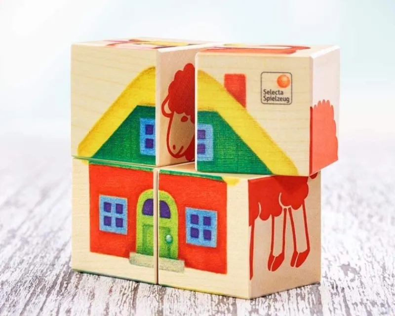 Selecta Cubos De Granja - ^ Bloques Y Juguetes Apilables