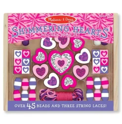 Melissa & Doug Cuentas De Madera Corazones Brillantes - ^ Actividades Creativas De Ocio